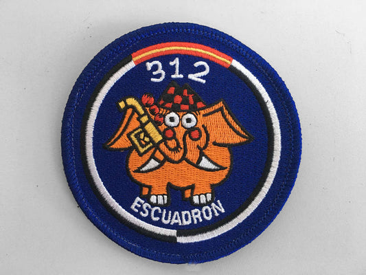 Parche Bordado 312 escuadron Ala31 con velcro