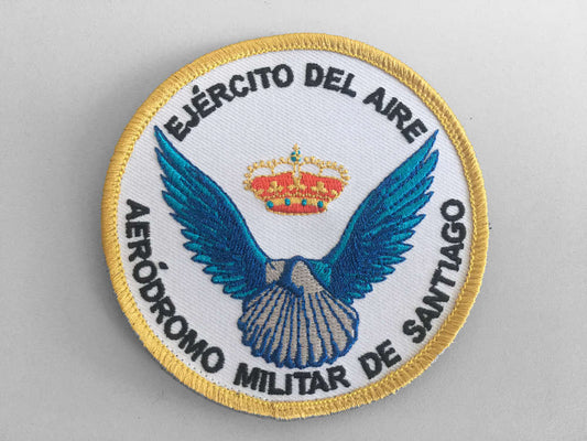 Parche Bordado Aérodromo Militar de Santiago con velcro