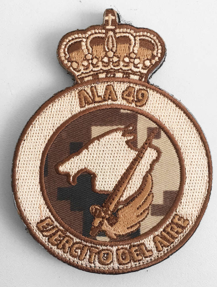 Parche bordado Escudo árido ALA49 con velcro