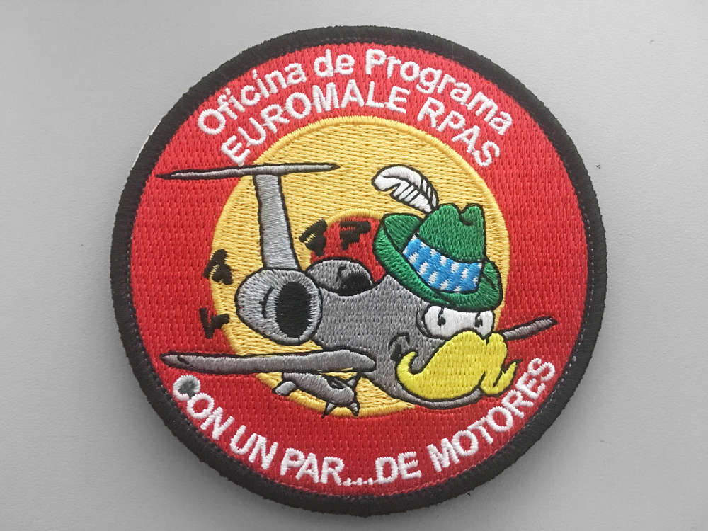 Parche bordado RPAS EUROMALE con velcro