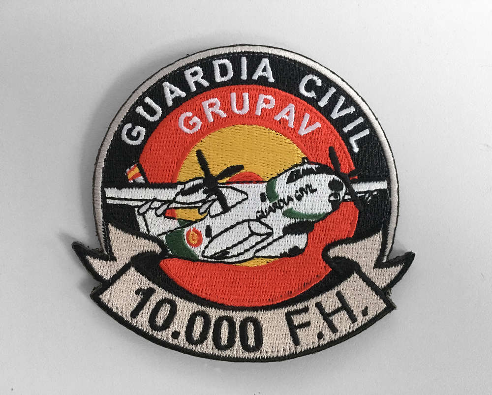 Parche Bordado GRUPAV CN-235 10.000 H con Velcro