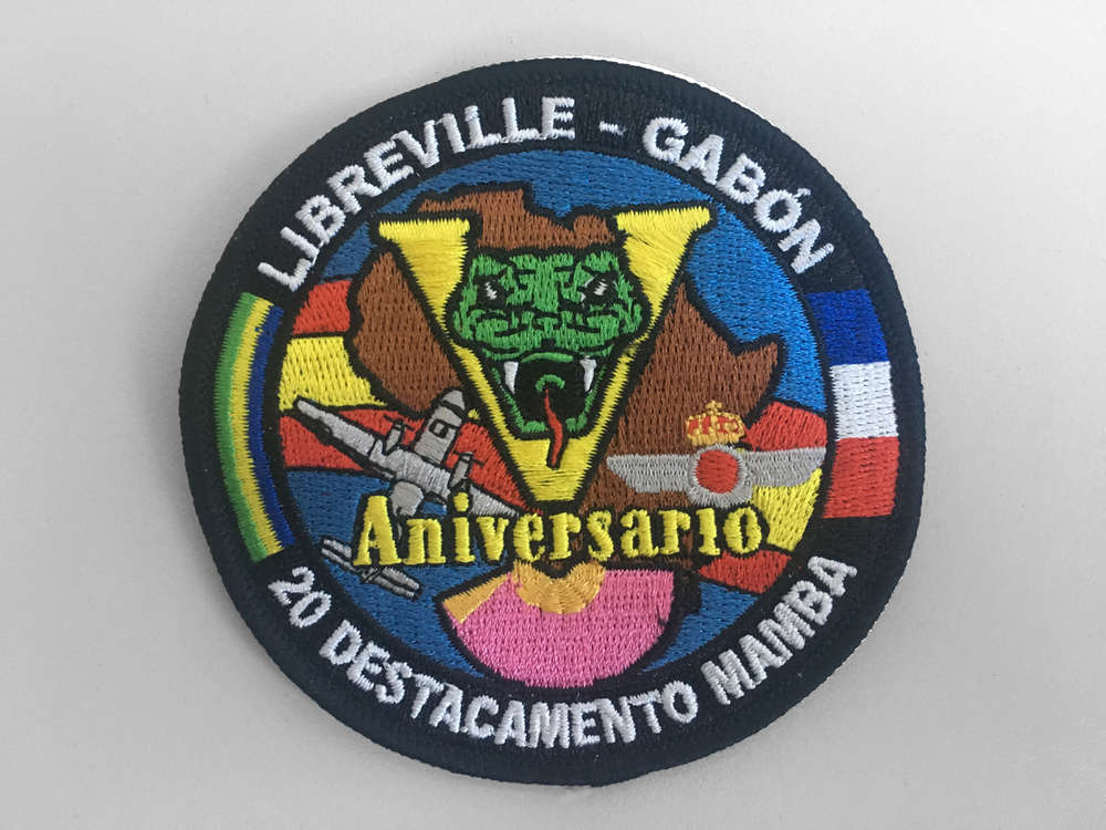 Parche Bordado 20 Aniversario MAMBA Gabón