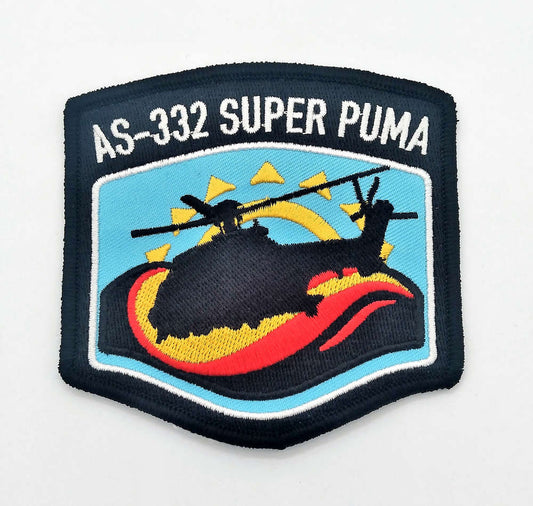Parche bordado 801 Esc . AS-332 Superpuma con velcro