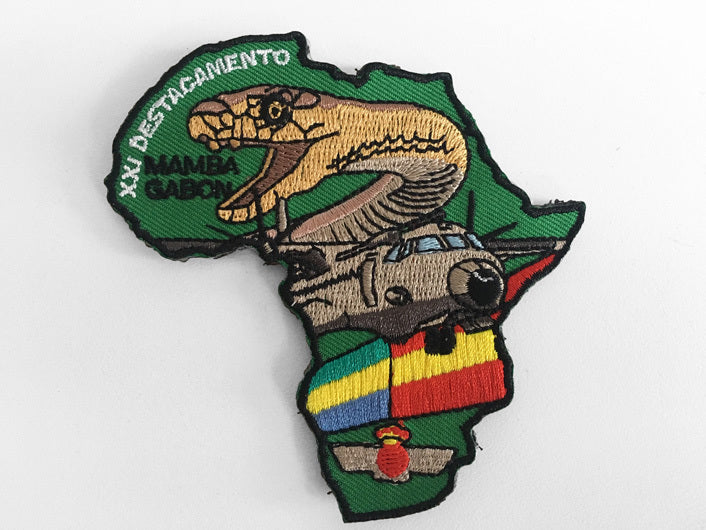 Parche bordado MAMBA XXI Destacamento con velcro