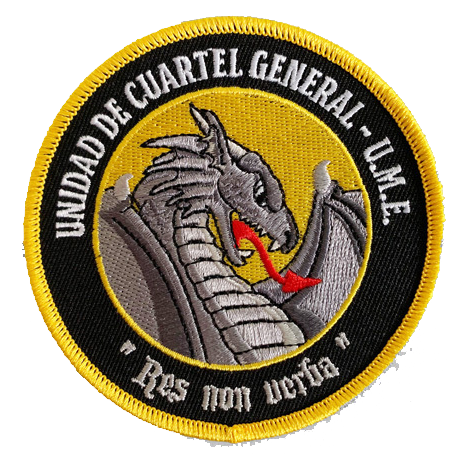 Parche Bordado UME Unidad de Cuartel General