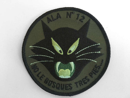 Parche bordado GATO Verde caqui ALA12