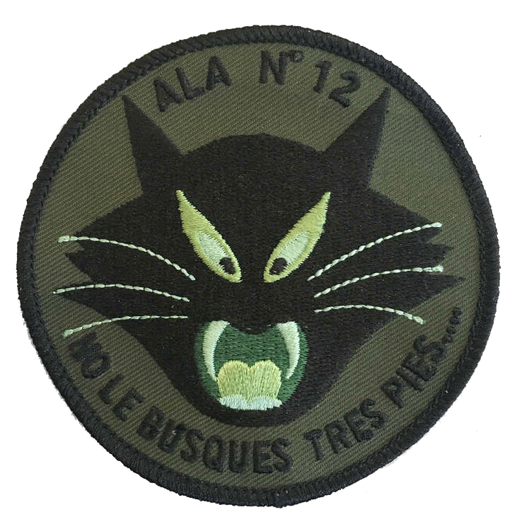 Parche Gato ala 12 verde