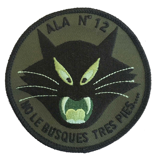 Parche Gato ala 12 verde