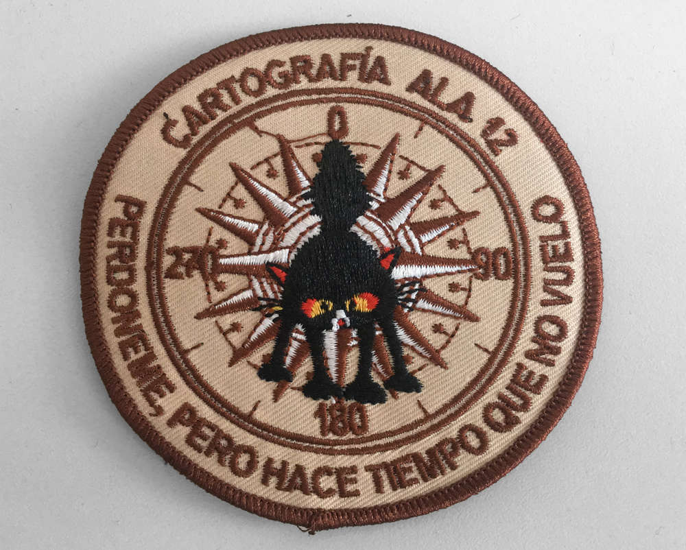 Parche Bordado ALA12 CARTOGRAFIA con velcro
