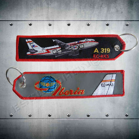 Llavero bordado A-319 EC-KKS IBERIA.