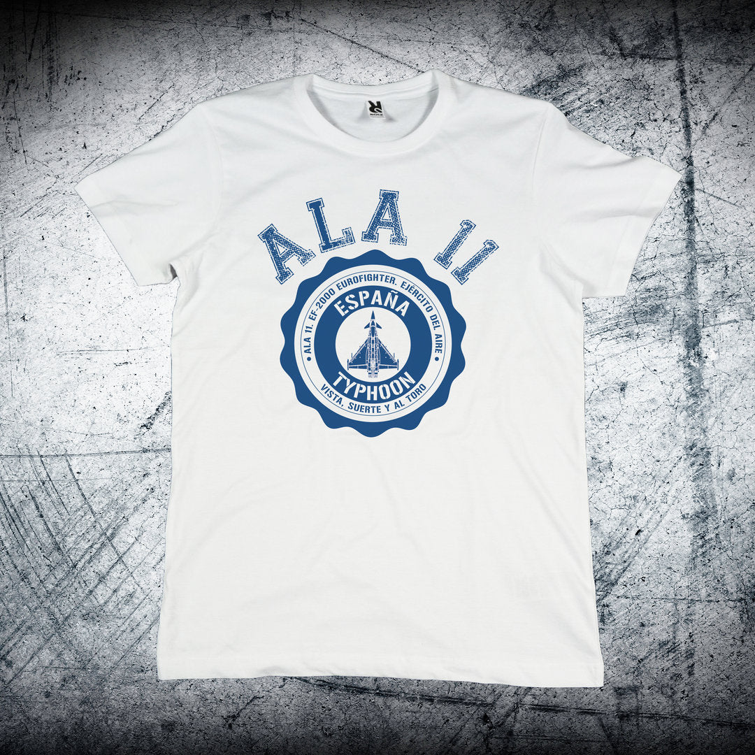 Camiseta Ala 11 medallón oficial - Vista Suerte al Toro Typhoon aviación militar Morón