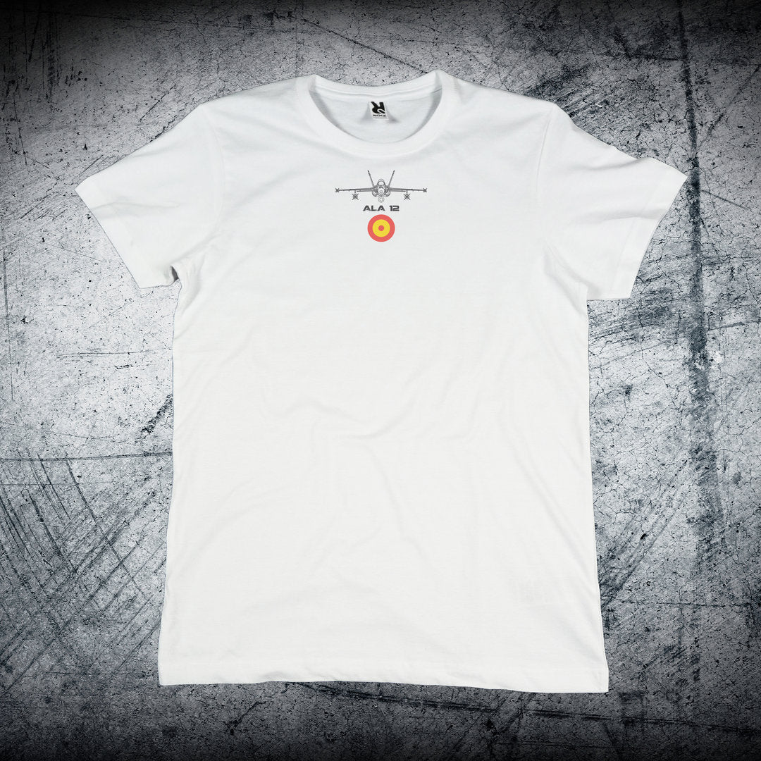 Camiseta Ala 12 con escarapela y avión (PERSONALÍZALA GRATIS).