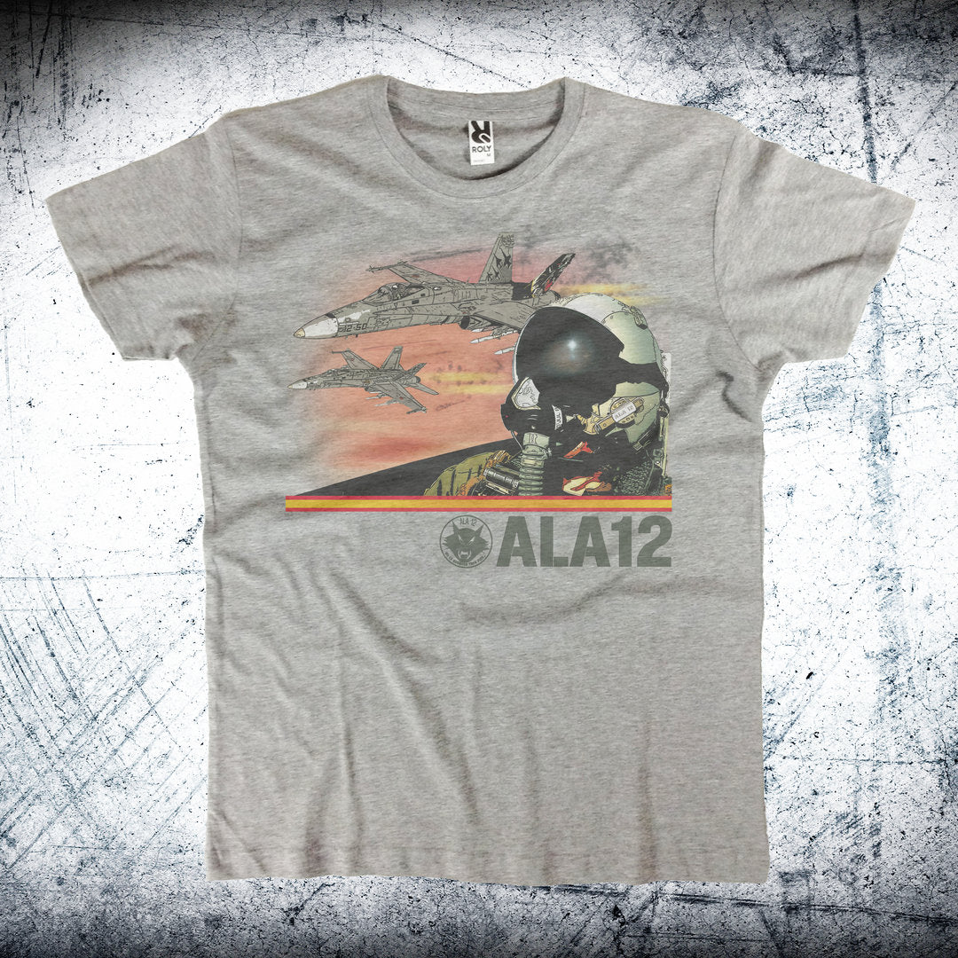 Camiseta militar ALA 12 Casco Piloto