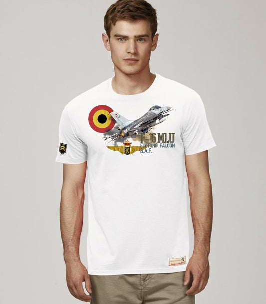 Camiseta F-16 MLU Fighting Falcon B.A.F Premium.