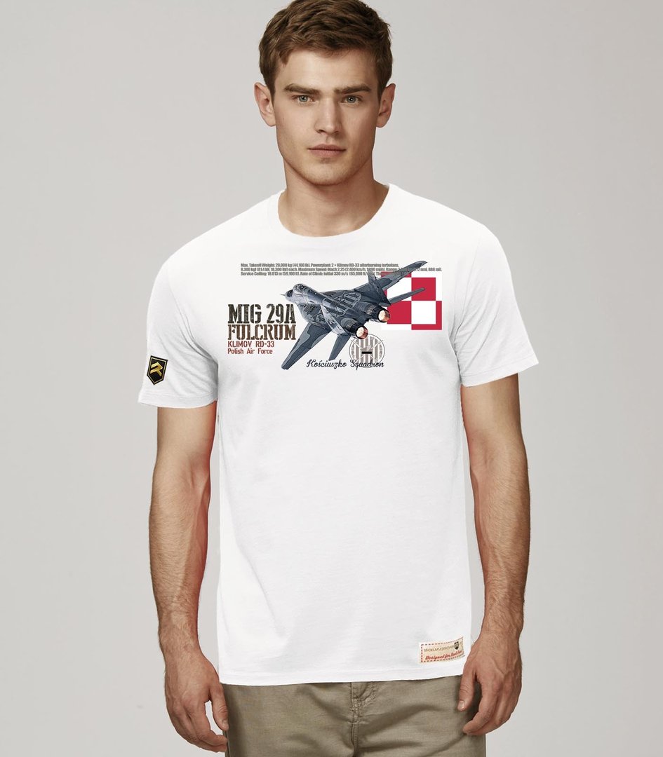 Camiseta Polish Air Force MIG 29A FULCRUM Premium.