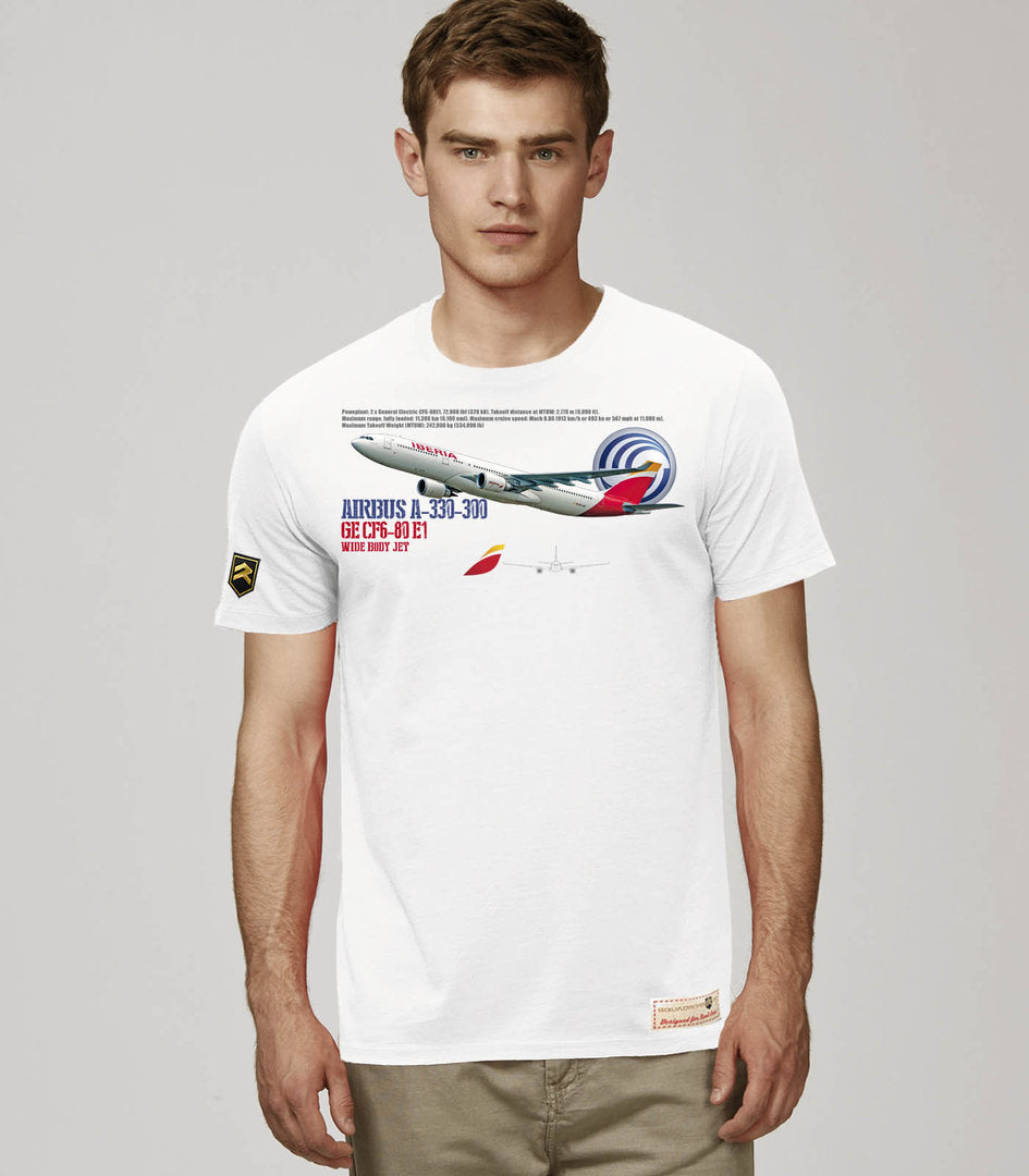 Camiseta AIRBUS 330 Iberia PREMIUM.