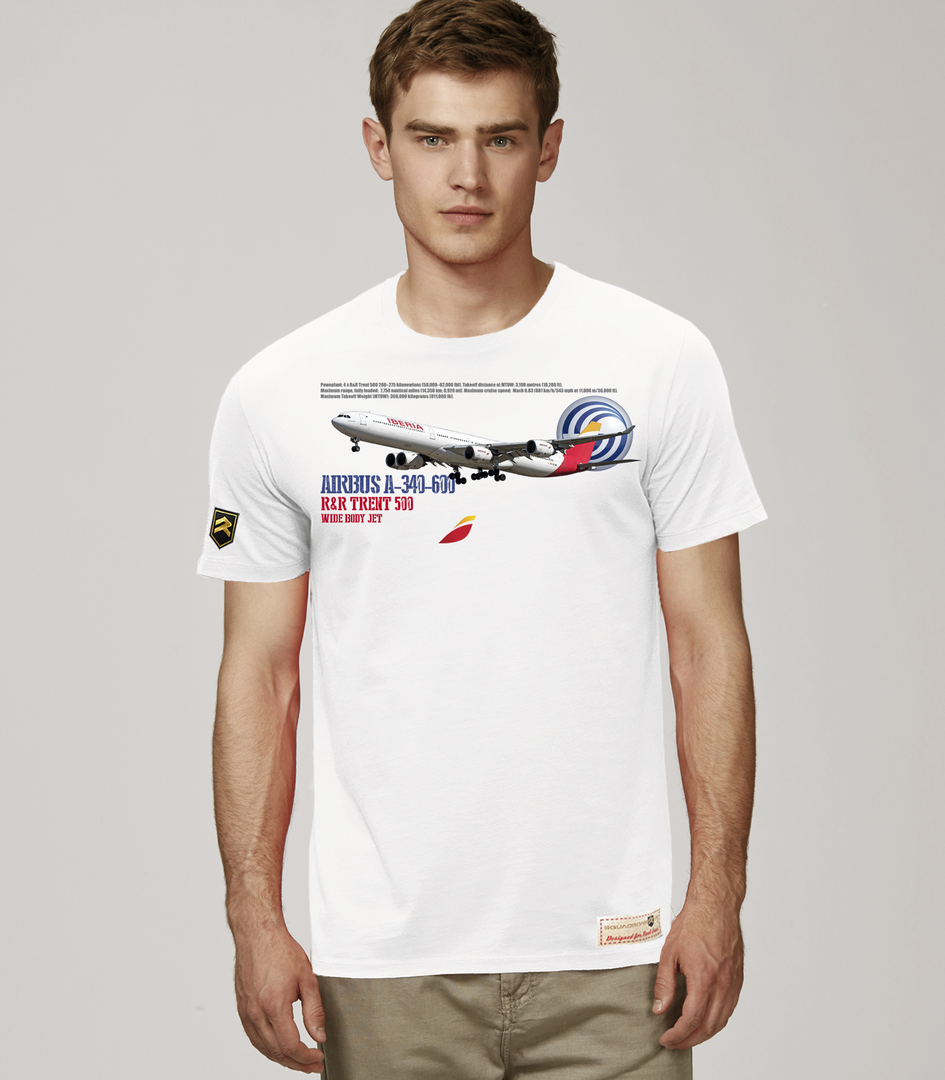 Camiseta AIRBUS 340 Iberia PREMIUM.