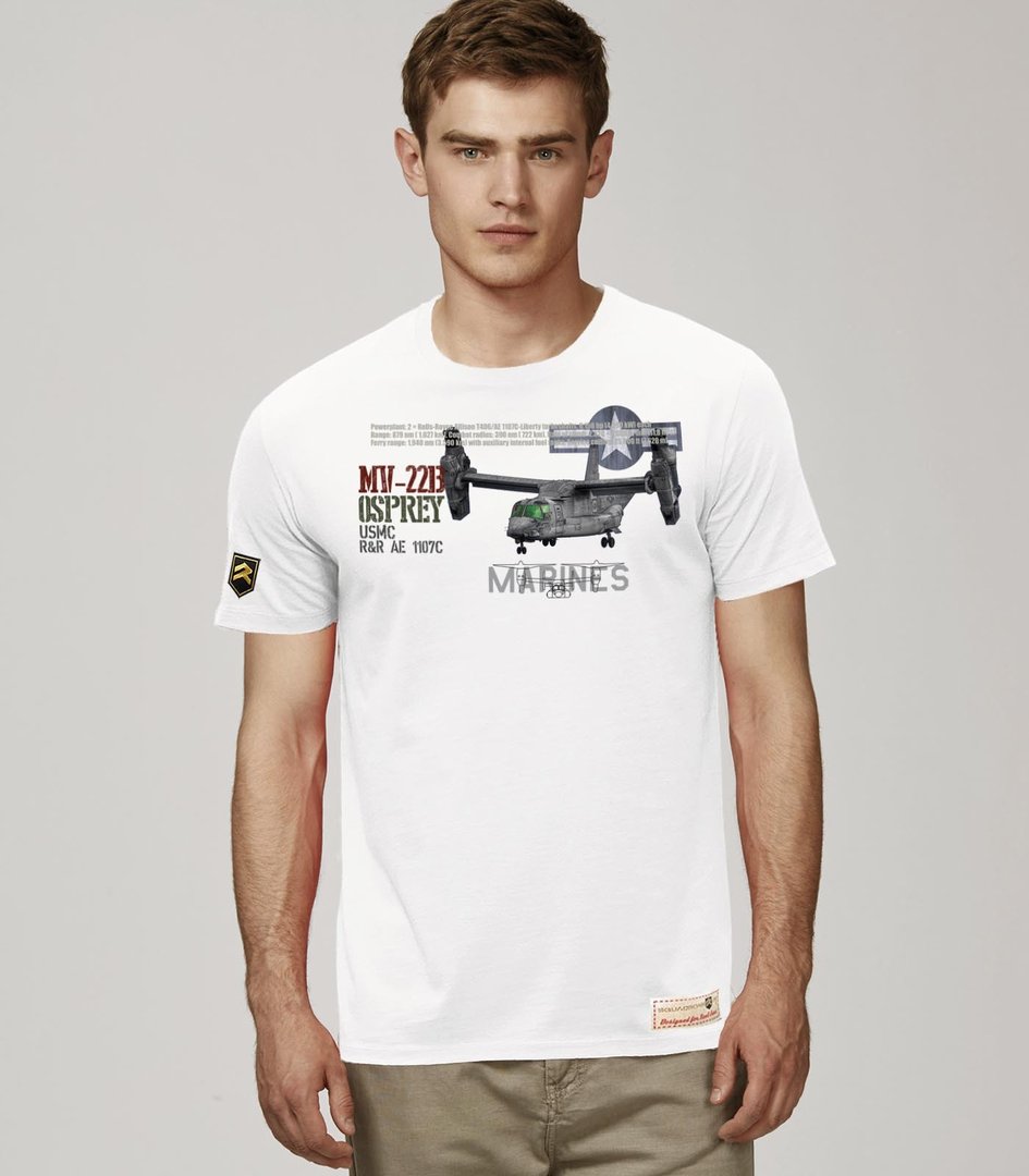 Camiseta Militar MV-22B Osprey MARINES PREMIUM.