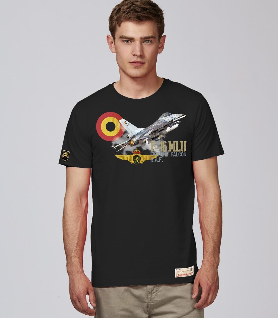 Camiseta F-16 MLU Fighting Falcon B.A.F Premium.
