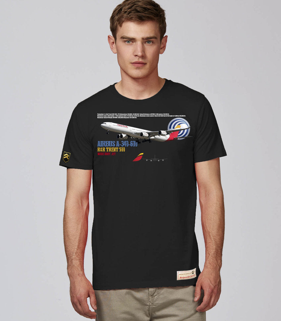 Camiseta AIRBUS 340 Iberia PREMIUM.