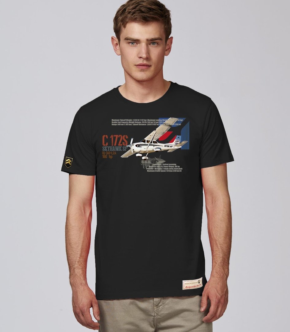 Camiseta Cessna 172-S PREMIUM