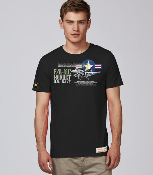 Camiseta F/A 18 C HORNET U.S NAVY PREMIUM
