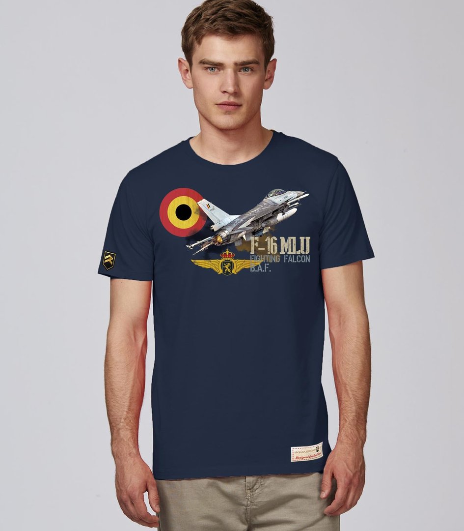 Camiseta F-16 MLU Fighting Falcon B.A.F Premium.