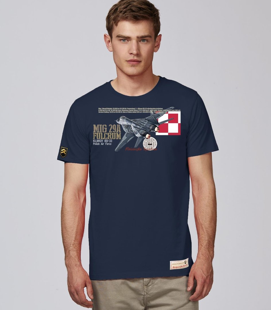 Camiseta Polish Air Force MIG 29A FULCRUM Premium.