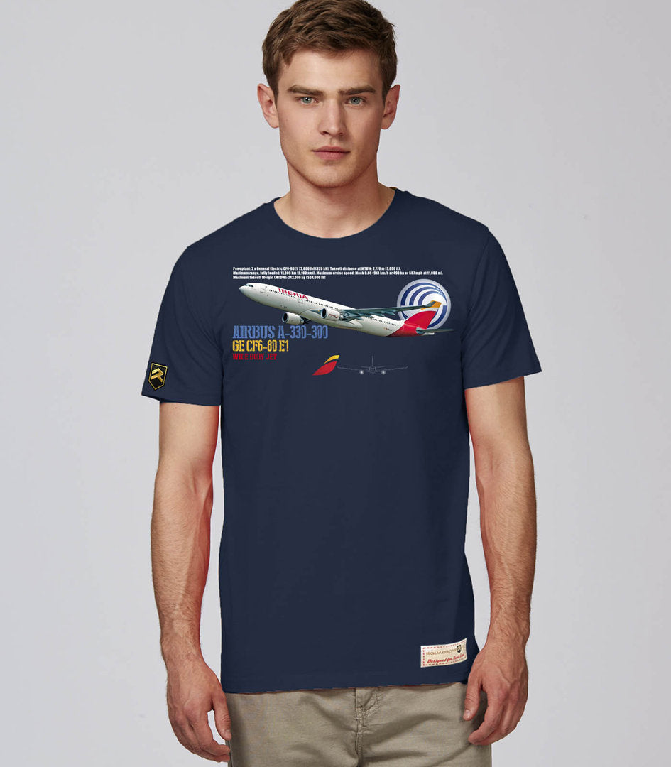 Camiseta AIRBUS 330 Iberia PREMIUM.