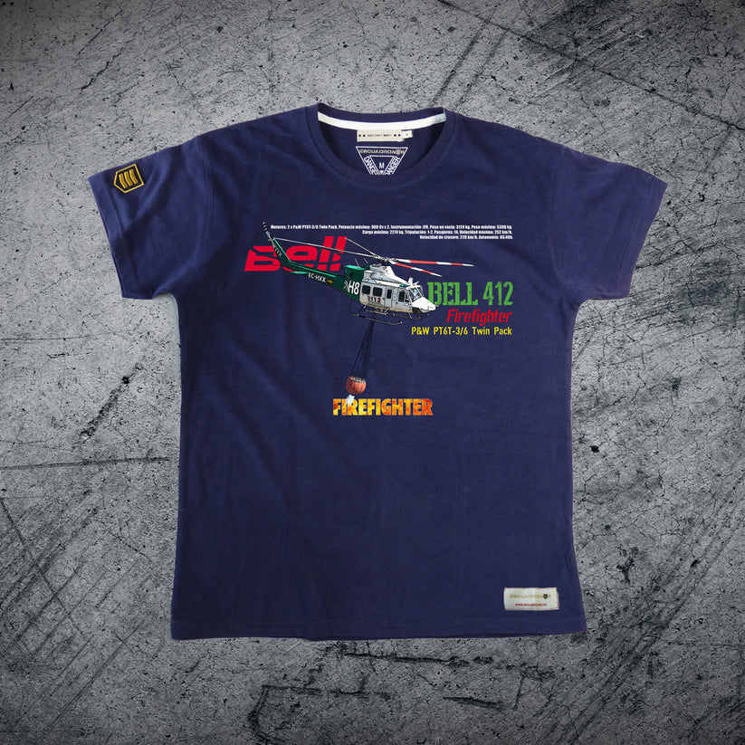 Outlet Camiseta Azul Marino L Bell 412