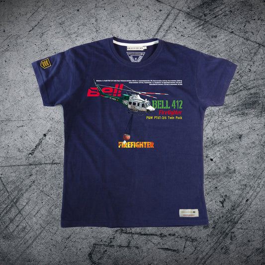Outlet Camiseta Azul Marino L Bell 412