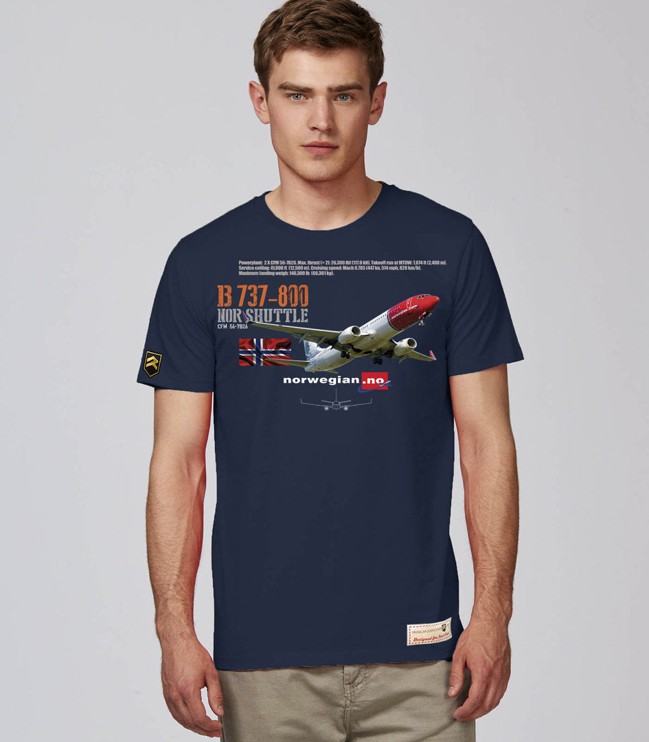 Camiseta Boeing B-737 Norwegian PREMIUM