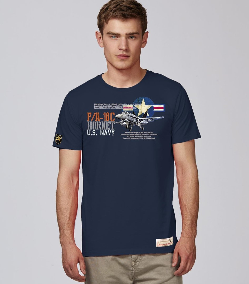 Camiseta F/A 18 C HORNET U.S NAVY PREMIUM