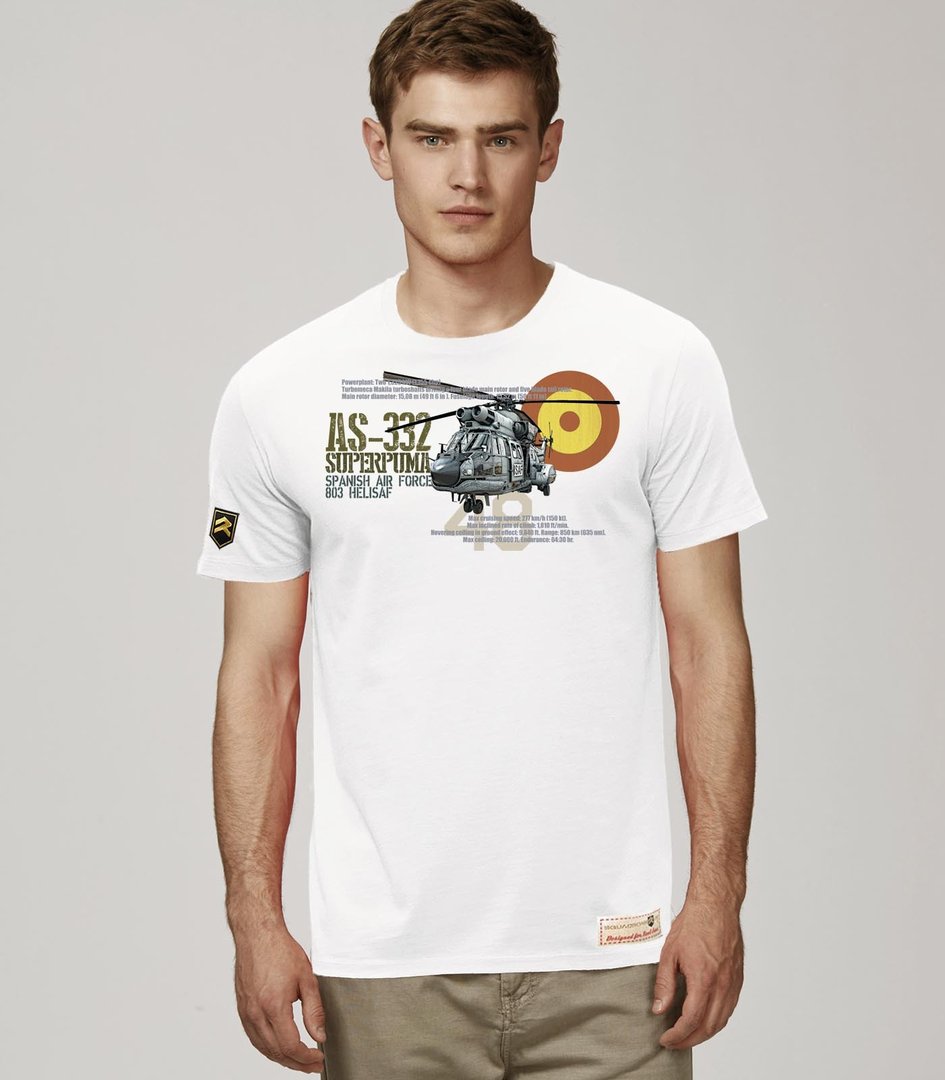 Camiseta AS-332 SUPERPUMA HELISAF PREMIUM.