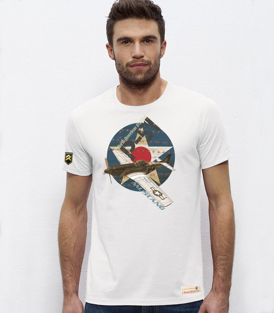 Camiseta militar WWII P-51 MUSTANG PREMIUM