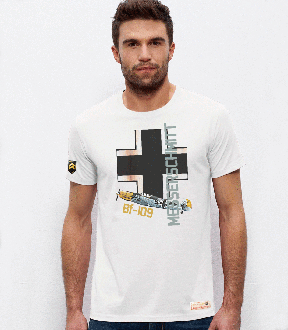Camiseta serie WWII MESSERSCHMITT BF-109E PREMIUM