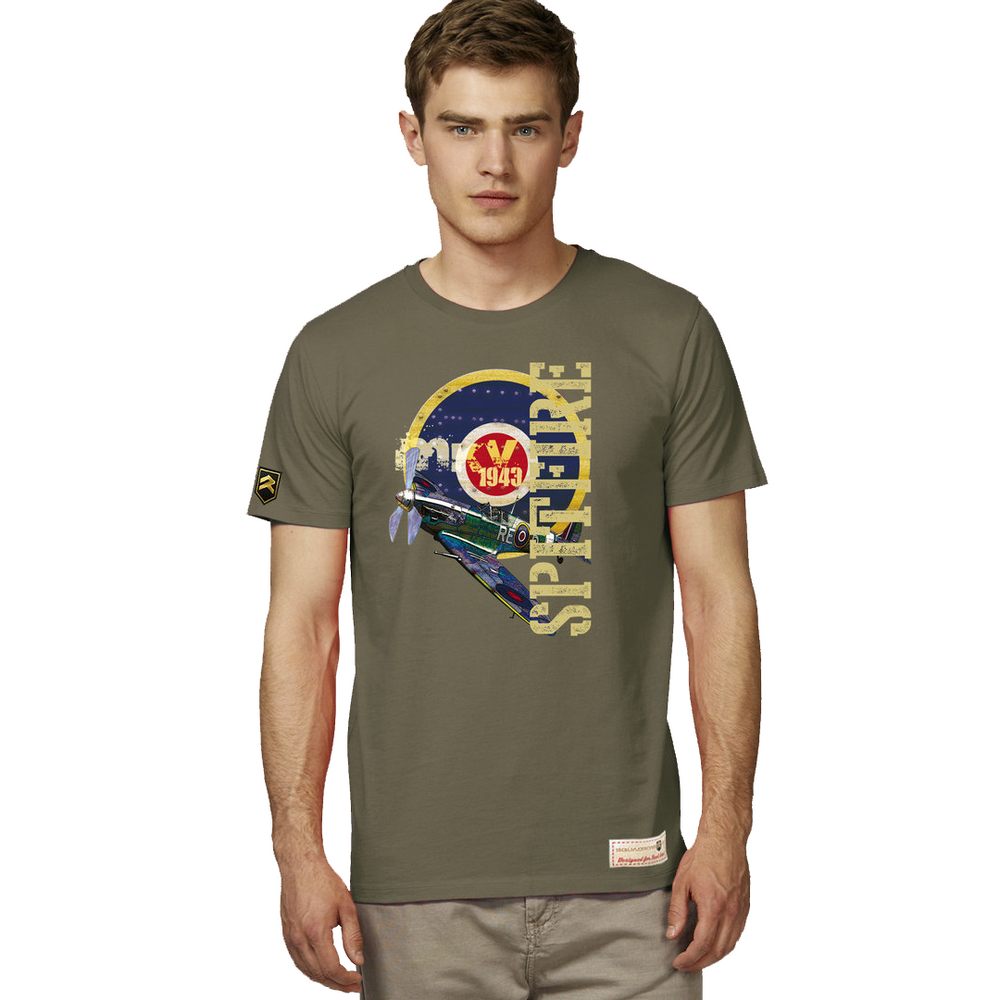 Camiseta militar WWII SPITFIRE MK5 RAF PREMIUM
