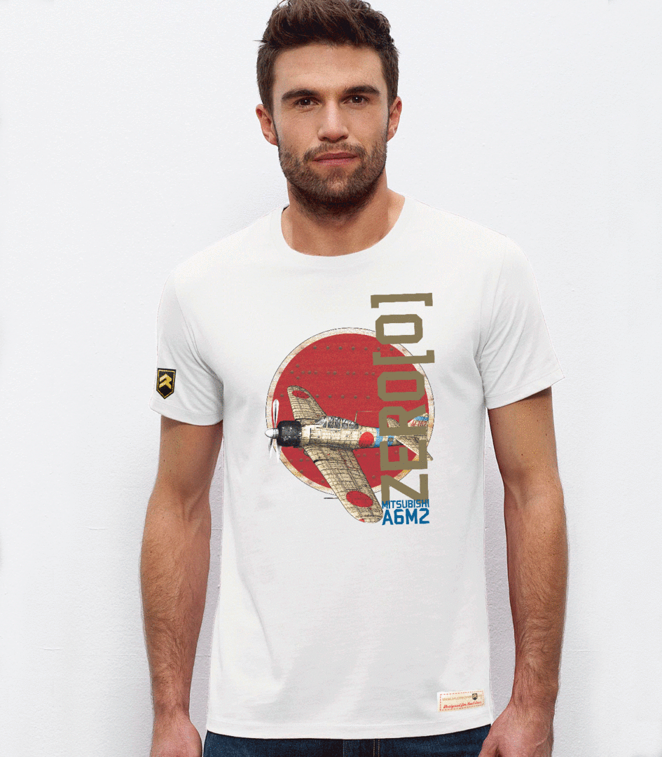 Camiseta serie WWII ZERO A6M2 PREMIUM
