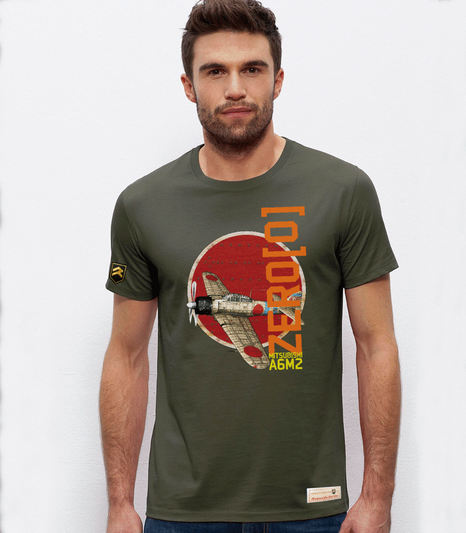 Camiseta serie WWII ZERO A6M2 PREMIUM