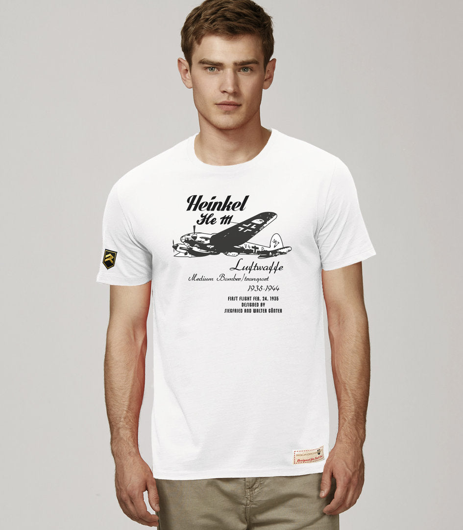 Camiseta HEINKEL He111 WWII Retro PREMIUM
