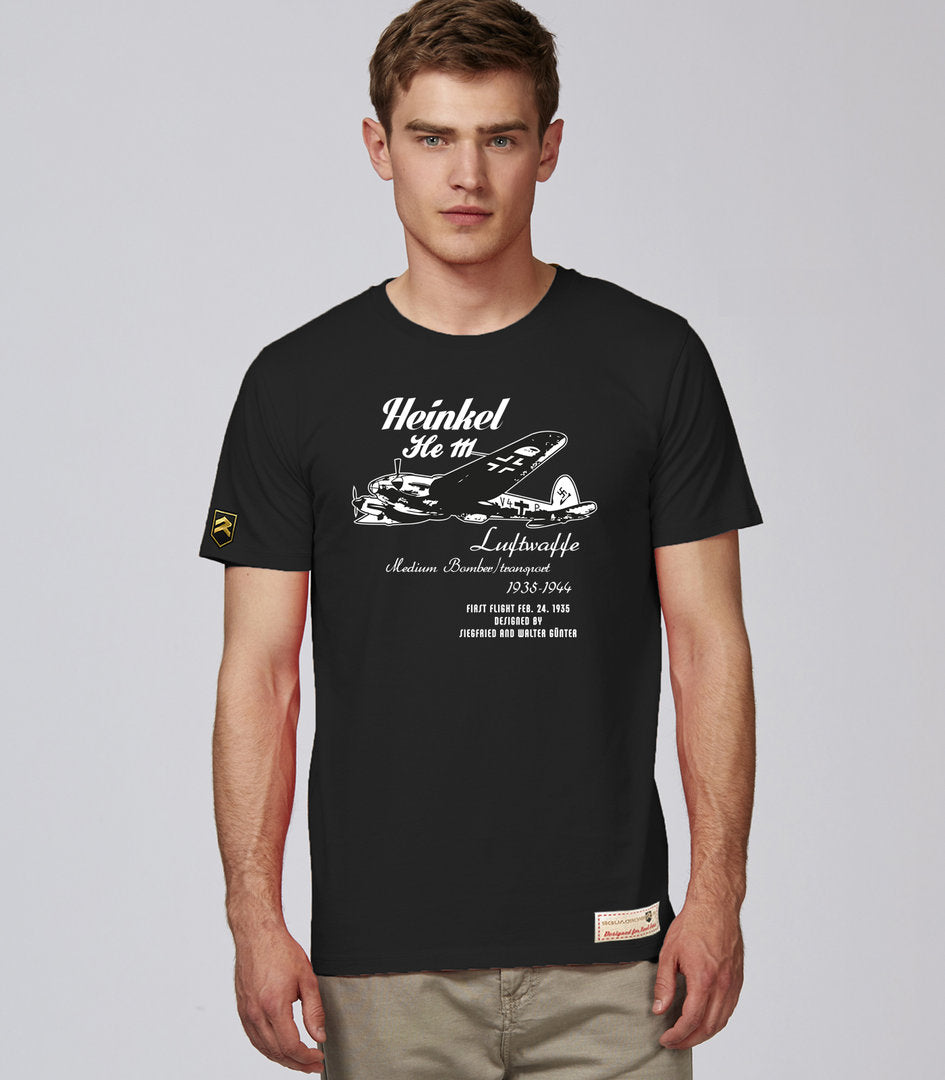 Camiseta HEINKEL He111 WWII Retro PREMIUM