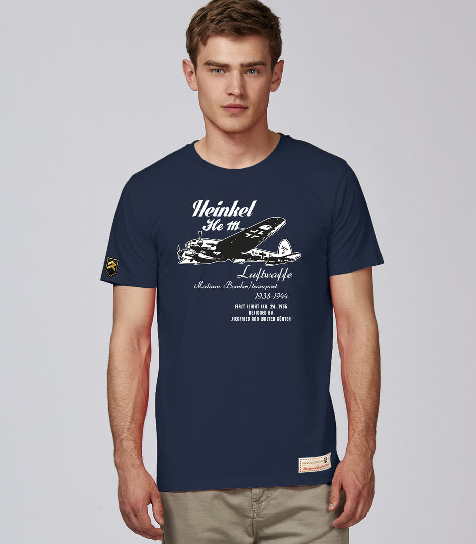 Camiseta HEINKEL He111 WWII Retro PREMIUM