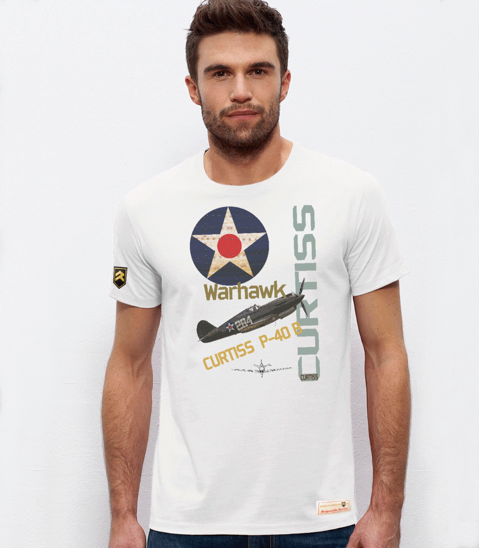 Camiseta militar Curtiss P-40B USAF