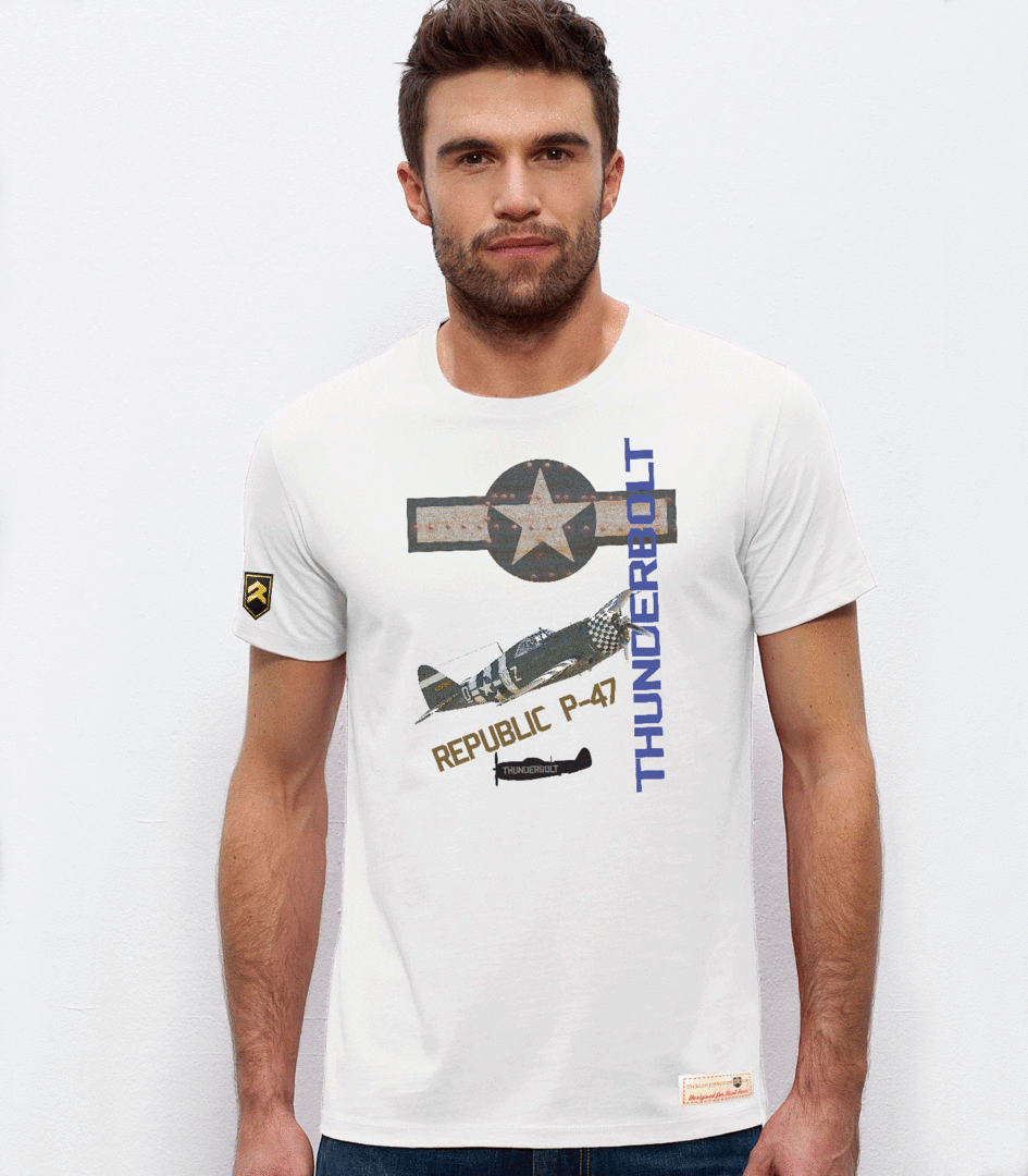 Camiseta militar Thunderbolt P-47 USAF