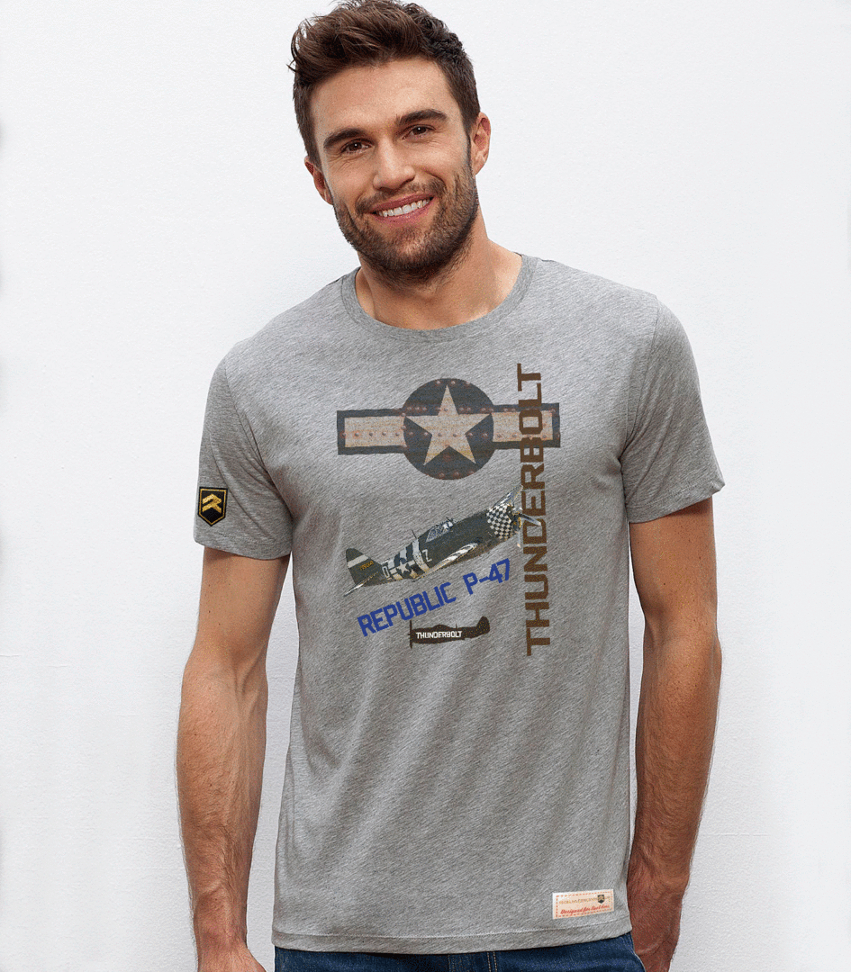 Camiseta militar Thunderbolt P-47 USAF