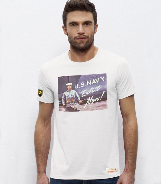 Camiseta miltar U.S. Navy Enlist Now WWII !