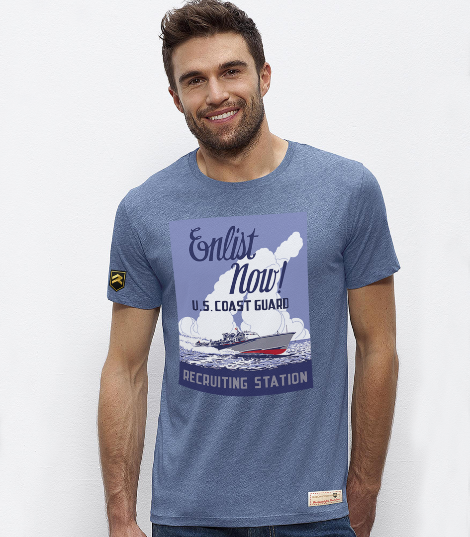 Camiseta militar U.S. Coast Guard WWII