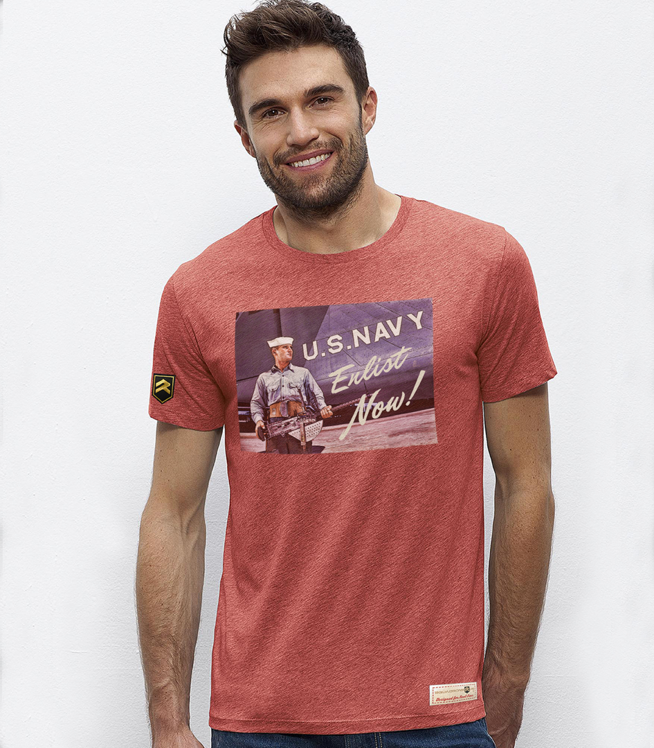 Camiseta miltar U.S. Navy Enlist Now WWII !
