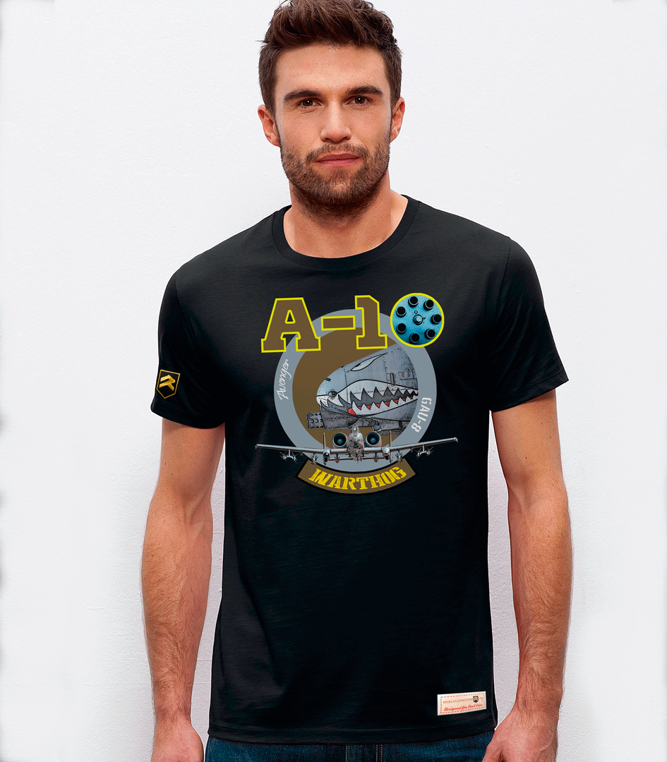 Camiseta militar PREMIUM A-10 Warthog logo
