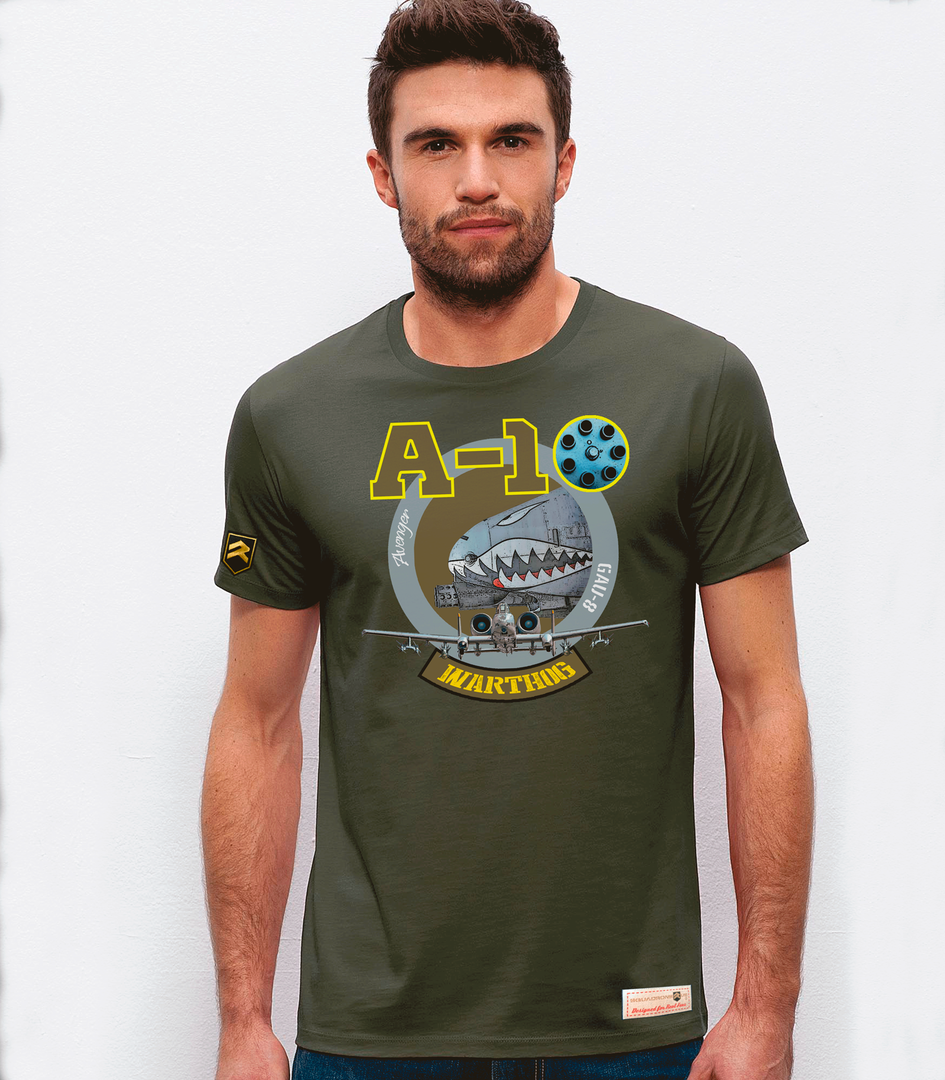 Camiseta militar PREMIUM A-10 Warthog logo
